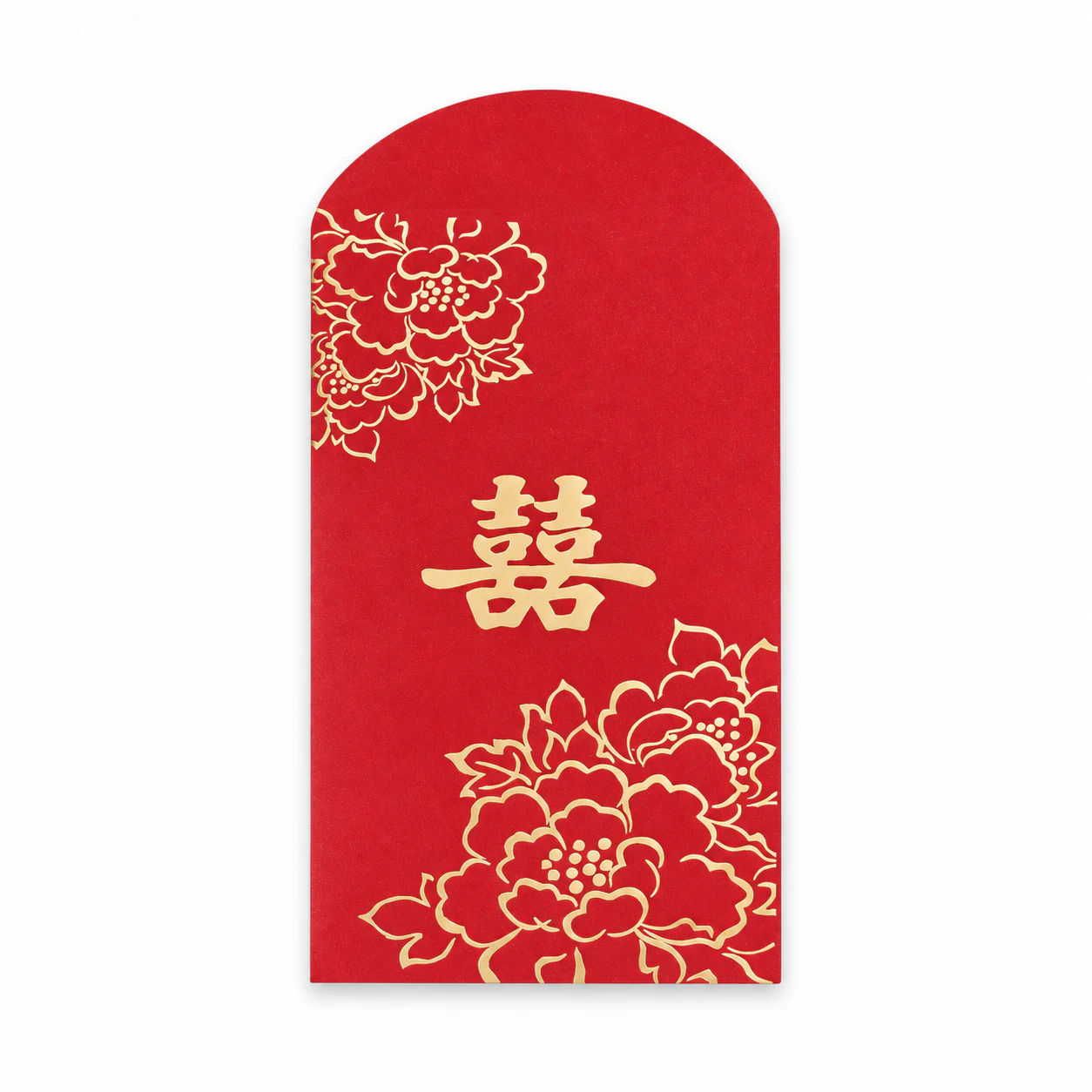 牡丹囍字红包